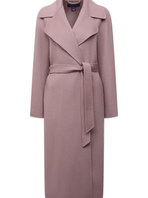Кашемировое пальто Ralph Lauren розовое