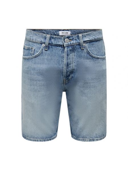 Szorty jeansowe Only & Sons niebieskie