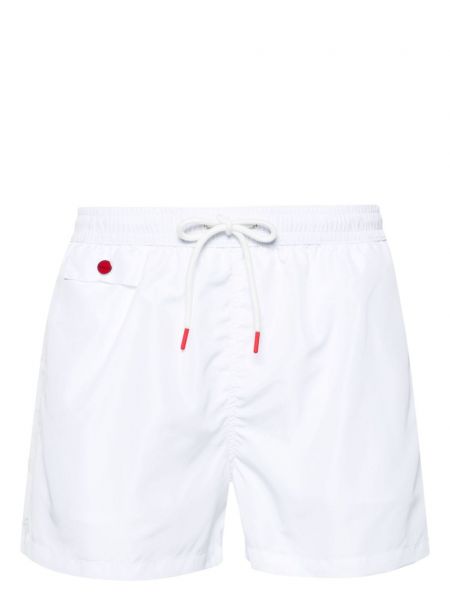Pantaloncini con stampa Kiton bianco