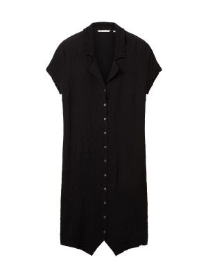 Košeľové šaty Tom Tailor Denim čierna