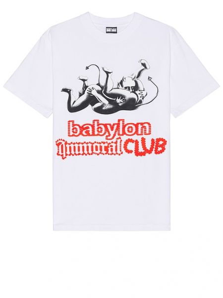 T-shirt Babylon bianco