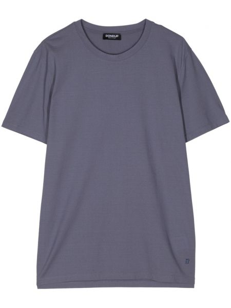 Bavlnené tričko Dondup fialová