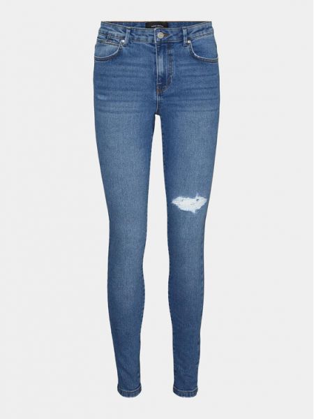 Niebieskie jeansy skinny Vero Moda