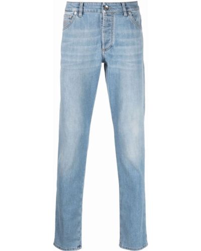 Slank skinny jeans Brunello Cucinelli blå