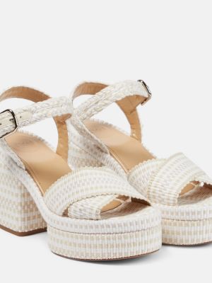 Sandály na platformě Chloã© bílé