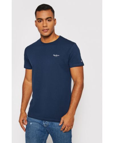 T-shirt slim Pepe Jeans bleu