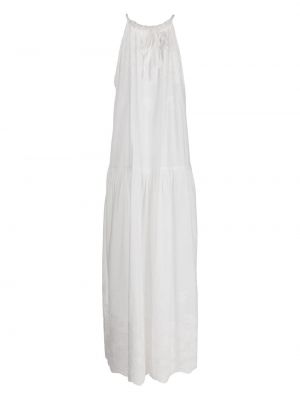 Haftowana sukienka długa Bambah biała