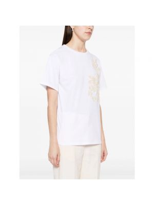 Camiseta de flores Ermanno Scervino blanco