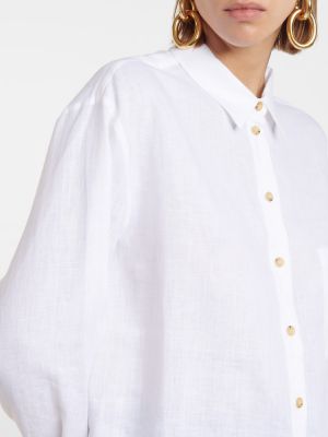 Lanena košulja Asceno bijela