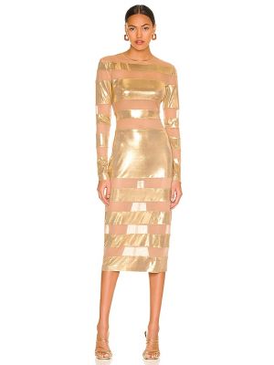 Zlaté šaty Norma Kamali