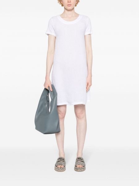 Lněné mini šaty 120% Lino bílé