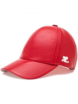 Kepurė su snapeliu Courreges raudona