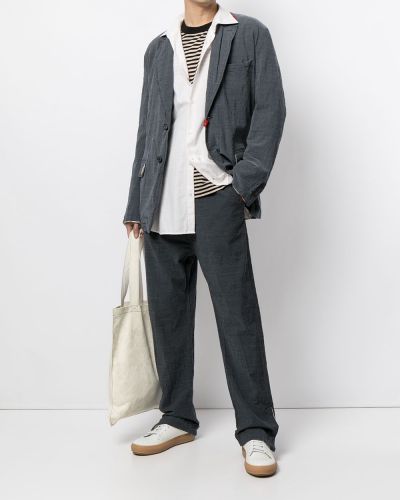 Pantalones de cintura alta Maison Mihara Yasuhiro azul