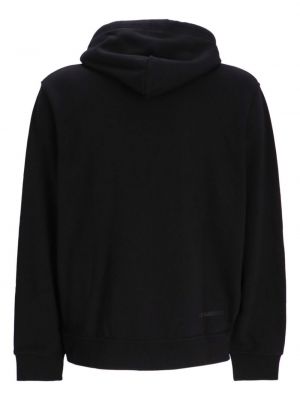 Svītrainas kapučdžemperis ar izšuvumiem Karl Lagerfeld melns
