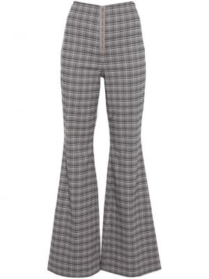 Pantalon à carreaux Rotate gris