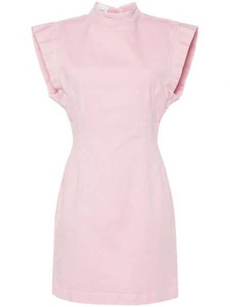 Mini šaty Isabel Marant ružová