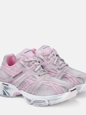 Sneakers in mesh Balenciaga rosa