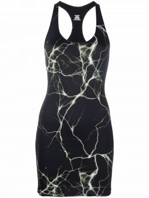 Mini vestido con estampado Vetements negro