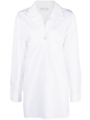 Риза с копчета Off-white бяло