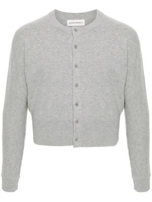 Cardigan brodé en cachemire en tricot Extreme Cashmere gris
