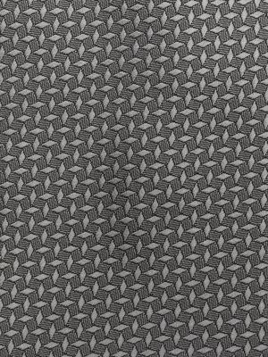 Cravate en soie à imprimé à motif géométrique Lanvin gris