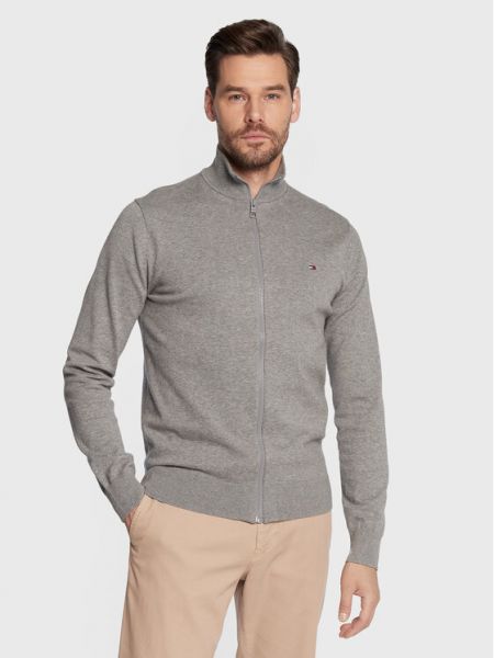 Tommy Hilfiger Kardigan 1985 MW0MW22747 Šedá Regular Fit