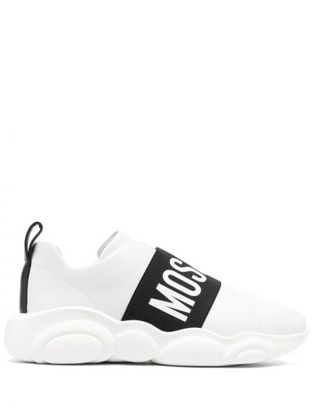 Trykt sneakers Moschino hvit