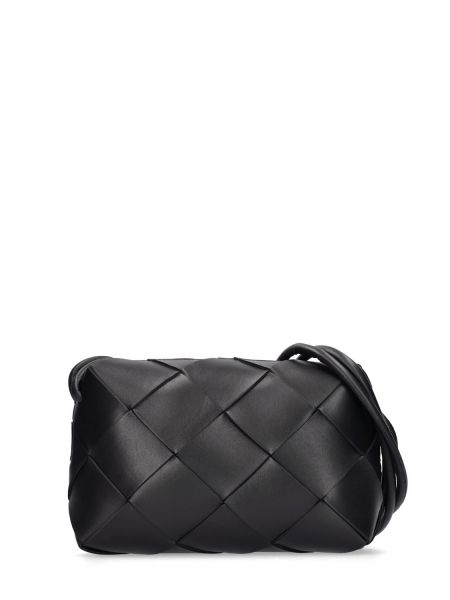 Lær mini bag Bottega Veneta svart