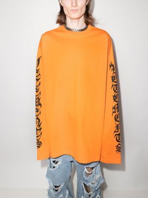 Marškinėliai Vetements oranžinė