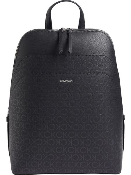 Рюкзак с принтом из искусственной кожи в деловом стиле Calvin Klein черный