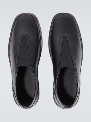 Δερμάτινα sneakers slip-on Lemaire μαύρο