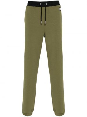 Памучни спортни панталони Karl Lagerfeld зелено