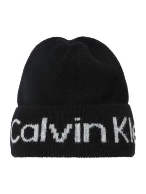 Megztas kepurė Calvin Klein juoda