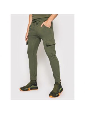 Pantaloni sport Alpha Industries verde