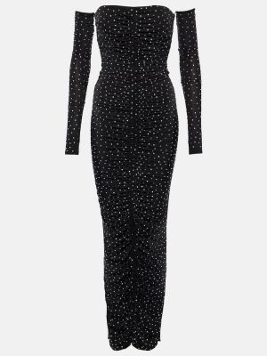 Μίντι φόρεμα από ζέρσεϋ Alex Perry μαύρο