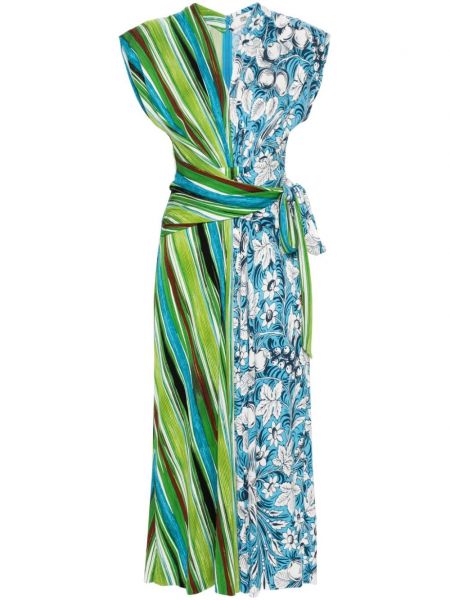 Midi šaty Dvf Diane Von Furstenberg modrá