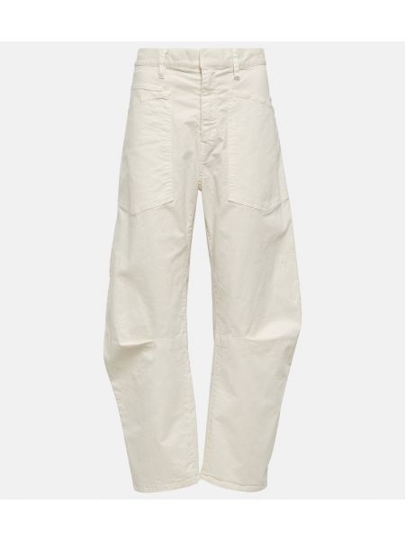 Белые джинсы с высокой талией Nili Lotan