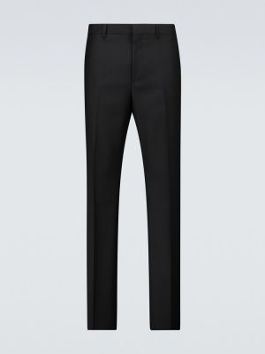 Vlnené klasické nohavice Givenchy čierna