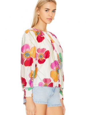 Бархатная блузка в цветочек Velvet By Graham & Spencer