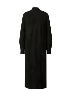 Pletené pletené šaty Topshop čierna