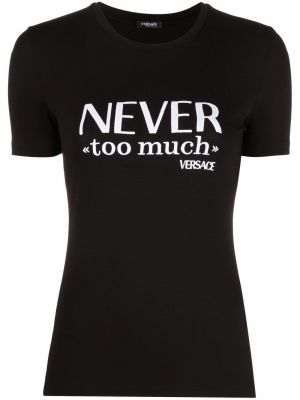 T-krekls ar apdruku Versace melns