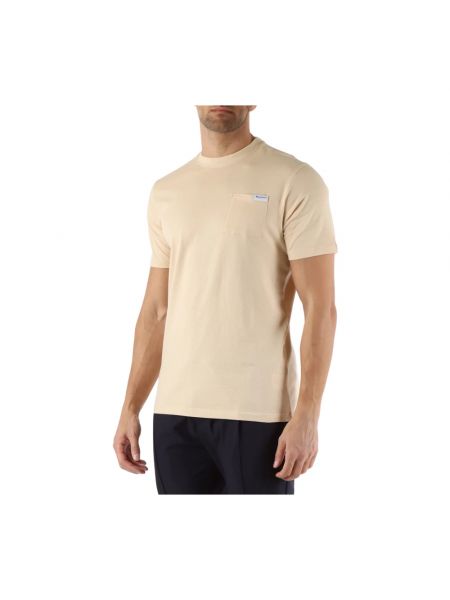 Camiseta de algodón con bolsillos Aquascutum beige