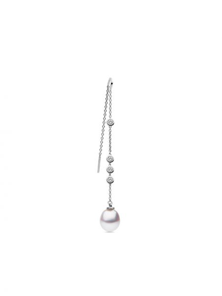 Auskarai su perlais su kristalais Autore Moda sidabrinė