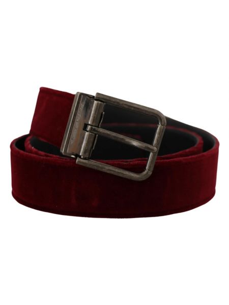 Cinturón de terciopelo‏‏‎ con hebilla Dolce & Gabbana