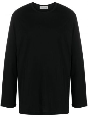 T-shirt a maniche lunghe Yohji Yamamoto nero