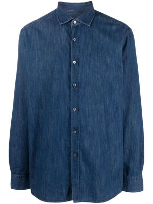Rifľová košeľa Zegna modrá