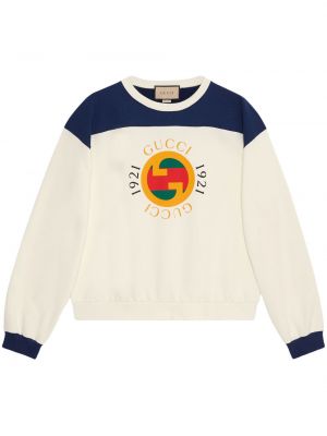 Sweatshirt aus baumwoll mit print Gucci