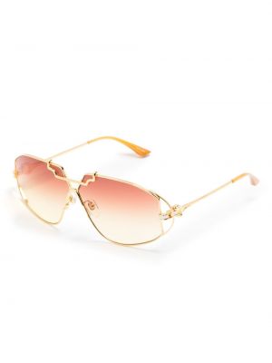 Oversized sluneční brýle s přechodem barev Casablanca zlaté
