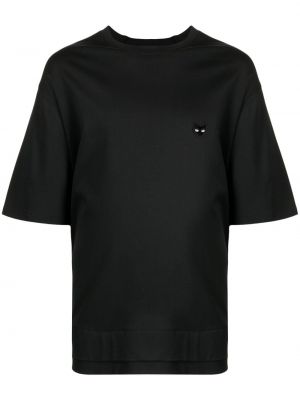 Medvilninis marškinėliai Zzero By Songzio juoda