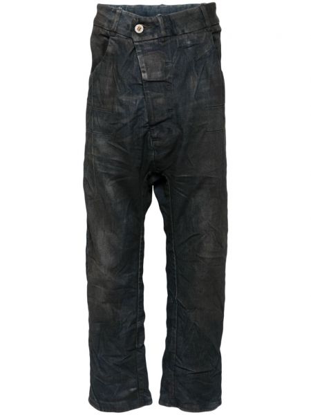 Asymmetrische jeans Boris Bidjan Saberi schwarz